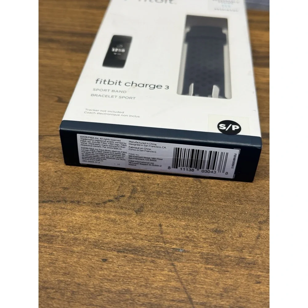 Fitbit Charge 3 Sport Band Size S/P Breathable Black Accessory